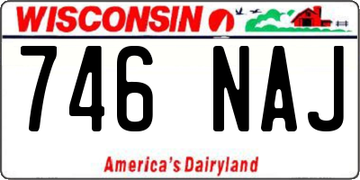 WI license plate 746NAJ