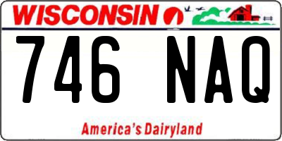 WI license plate 746NAQ