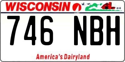WI license plate 746NBH