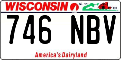 WI license plate 746NBV