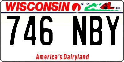 WI license plate 746NBY