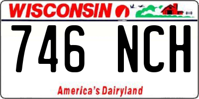 WI license plate 746NCH