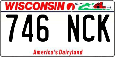 WI license plate 746NCK