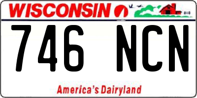 WI license plate 746NCN
