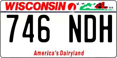 WI license plate 746NDH