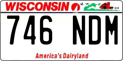 WI license plate 746NDM