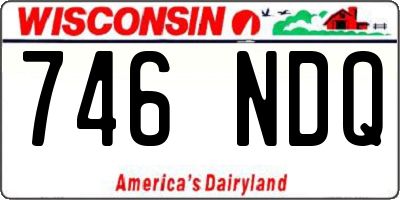 WI license plate 746NDQ