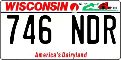 WI license plate 746NDR