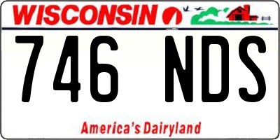 WI license plate 746NDS