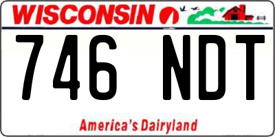 WI license plate 746NDT