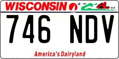 WI license plate 746NDV