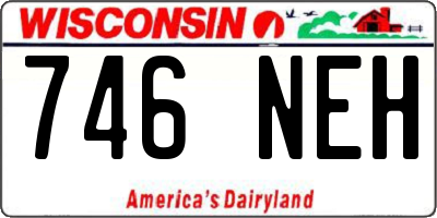 WI license plate 746NEH