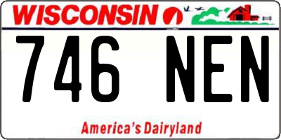WI license plate 746NEN