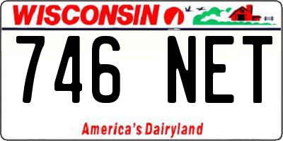 WI license plate 746NET