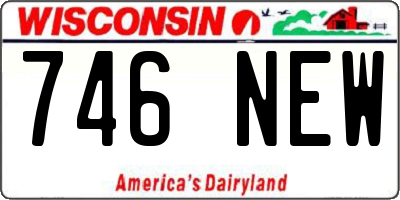 WI license plate 746NEW