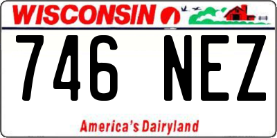 WI license plate 746NEZ