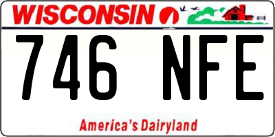 WI license plate 746NFE