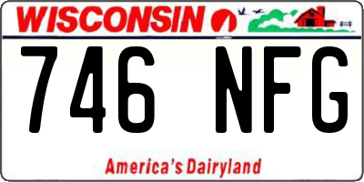 WI license plate 746NFG