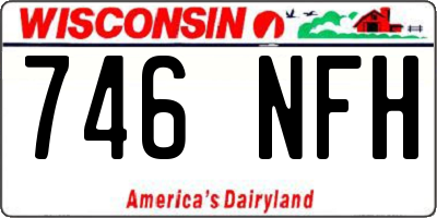 WI license plate 746NFH