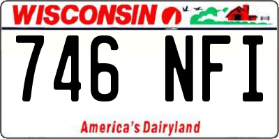 WI license plate 746NFI