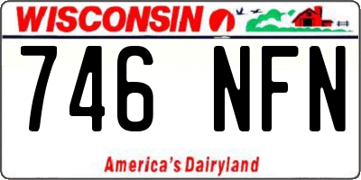 WI license plate 746NFN
