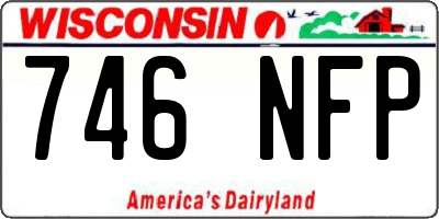 WI license plate 746NFP