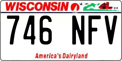 WI license plate 746NFV