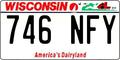 WI license plate 746NFY