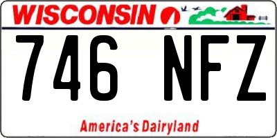 WI license plate 746NFZ
