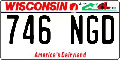 WI license plate 746NGD