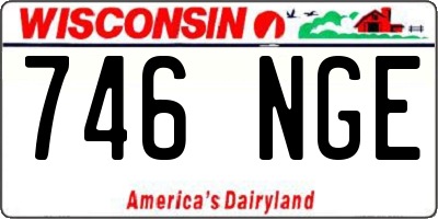 WI license plate 746NGE