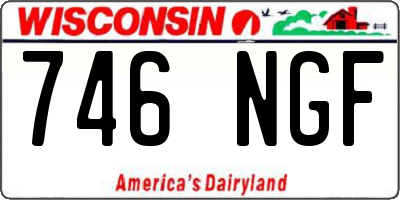WI license plate 746NGF
