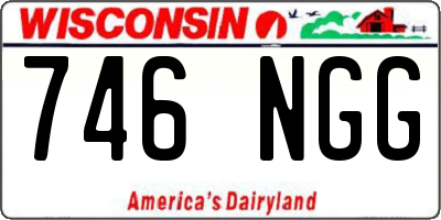 WI license plate 746NGG