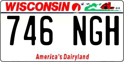 WI license plate 746NGH