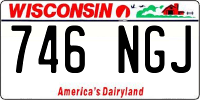 WI license plate 746NGJ
