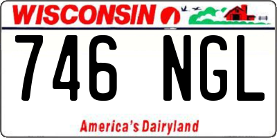 WI license plate 746NGL