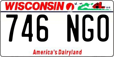 WI license plate 746NGO