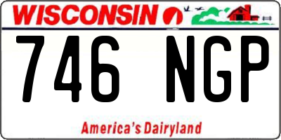 WI license plate 746NGP