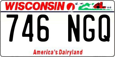 WI license plate 746NGQ