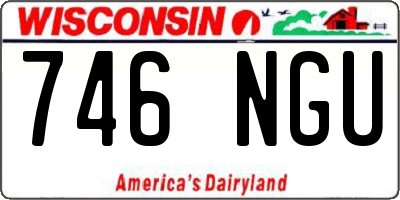 WI license plate 746NGU