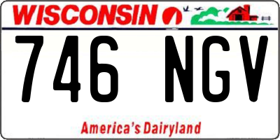 WI license plate 746NGV