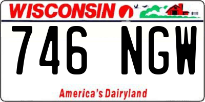 WI license plate 746NGW