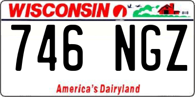 WI license plate 746NGZ