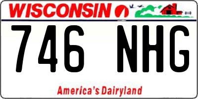 WI license plate 746NHG