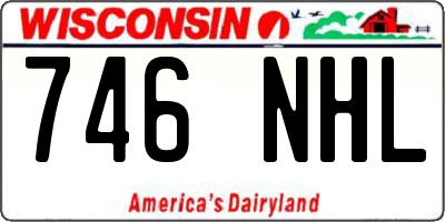 WI license plate 746NHL