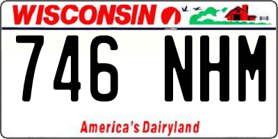 WI license plate 746NHM