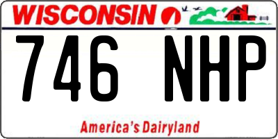 WI license plate 746NHP