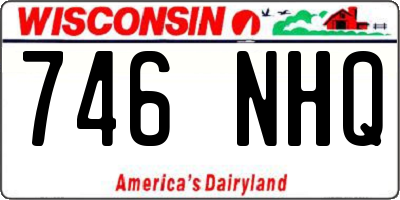 WI license plate 746NHQ