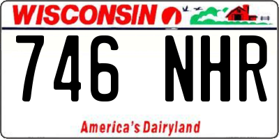 WI license plate 746NHR