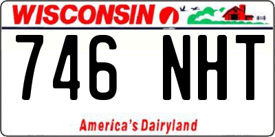 WI license plate 746NHT